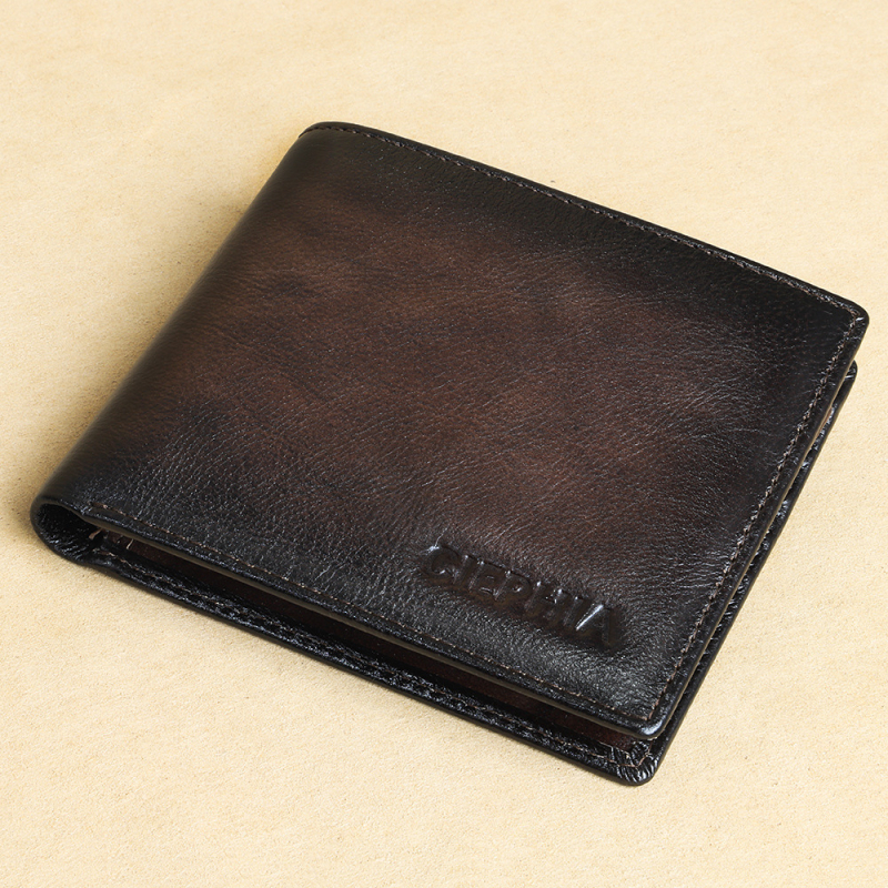 CIEPHIA Мъжки портфейл – кожа от първи слой, RFID защита, слот за шофьорска книжка, подплата от полиестер