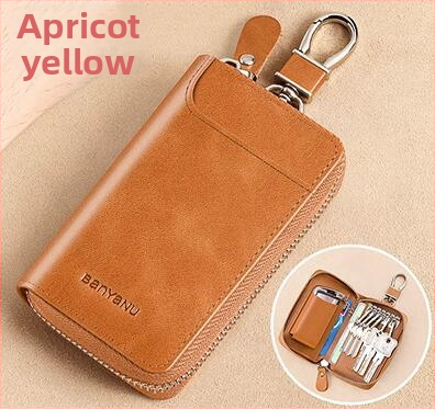 Auto atslēgu soma no PU ādas, ūdensizturīga, lielas ietilpības, iekšpuse no sintētiskās ādas