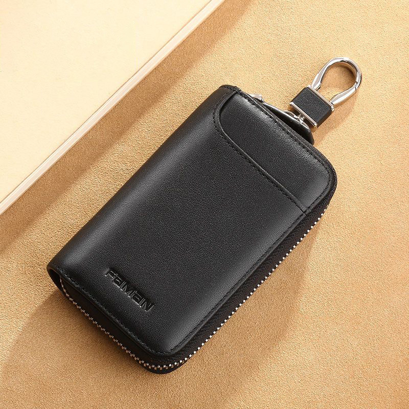 Auto atslēgu soma no PU ādas, ūdensizturīga, lielas ietilpības, iekšpuse no sintētiskās ādas