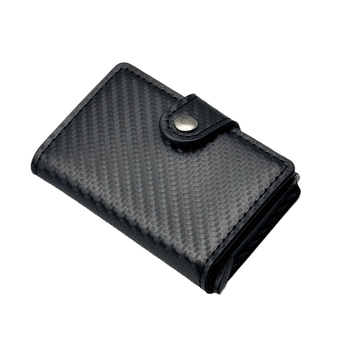 Θήκη καρτών από PU δέρμα με εσωτερική επένδυση από κράμα αλουμινίου, Unisex, Αντι-μαγνητισμός και Αντικλοπή - Καλοκαίρι 2024