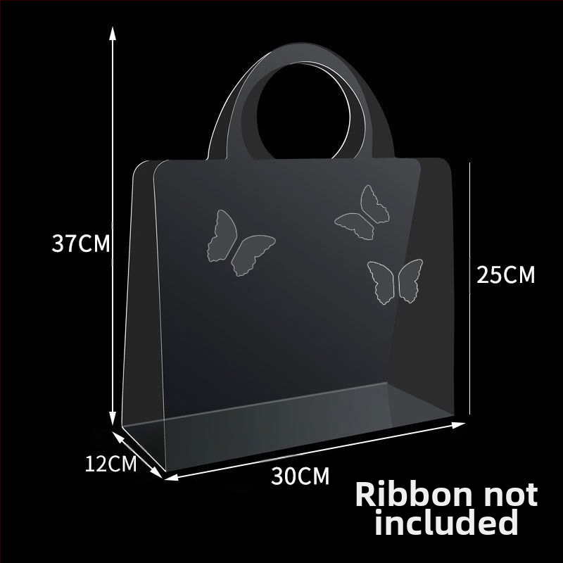 Huiyuge PVC odos gėlių puokštės dovanų maišelis — prieinamas komplektuose 1, 3, 5 arba 10