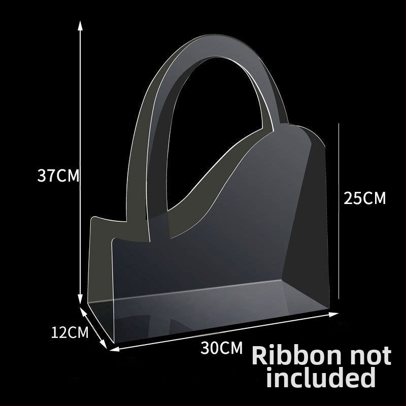 Huiyuge PVC odos gėlių puokštės dovanų maišelis — prieinamas komplektuose 1, 3, 5 arba 10