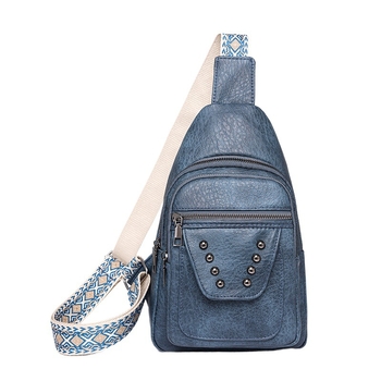 Γυναικεία PU δερμάτινη τσάντα στήθους – μαλακή κατασκευή, μεγάλη χωρητικότητας, φερμουάρ, εσωτερικές θήκες για κινητό και ταυτότητα, αστικός σχεδιασμός