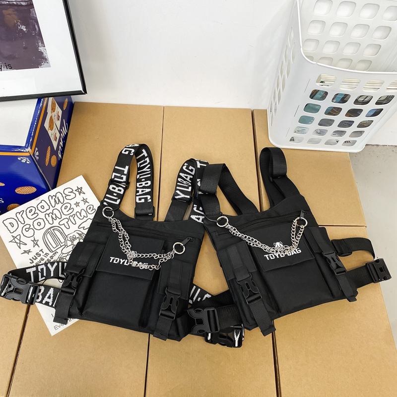 Унисекс чантичка за гърдите – уличен стил, многофункционална чанта, Oxford плат, цип, модел 6019 Tactical Pack