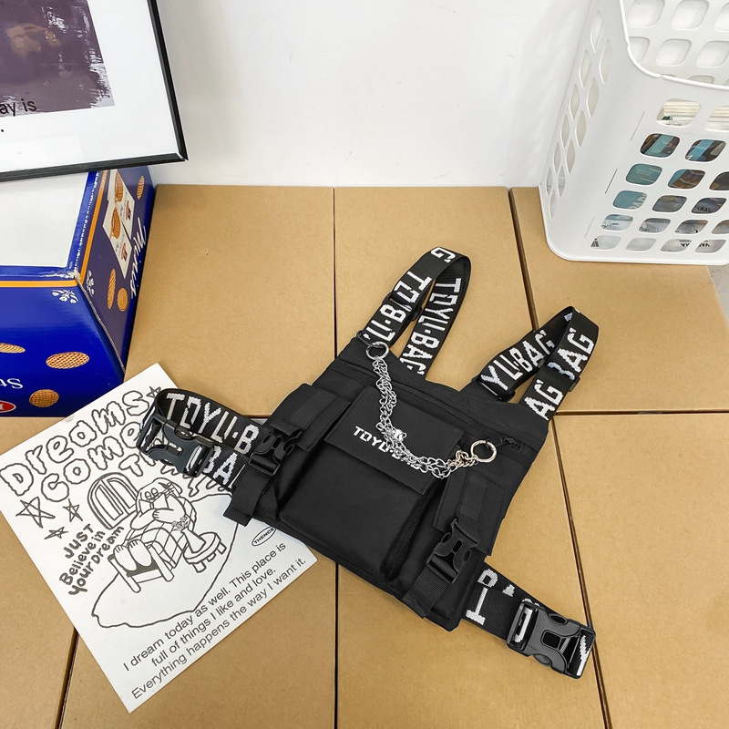 Унисекс чантичка за гърдите – уличен стил, многофункционална чанта, Oxford плат, цип, модел 6019 Tactical Pack