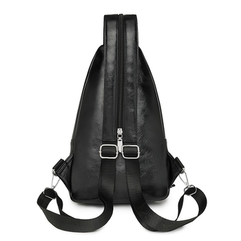 Női PU bőr keresztpántos válltáska – puha retro stílus, cipzáras záródás, poliészter bélés, belső cipzáros rekesz és telefontartó zseb