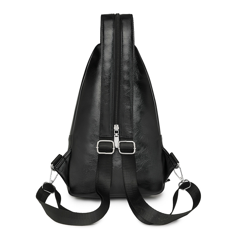 Női PU bőr keresztpántos válltáska – puha retro stílus, cipzáras záródás, poliészter bélés, belső cipzáros rekesz és telefontartó zseb