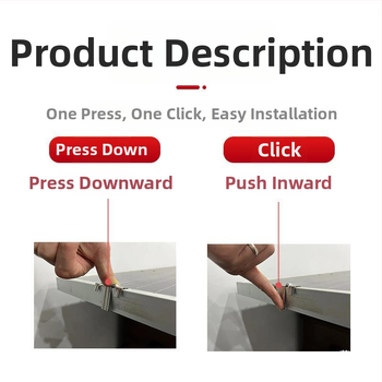 304 неръждаема стомана клип за водоводен водач за фотоволтаичен модул, упътване на тиня, отклонение, автоматично почистване на прах и дренажна щипка