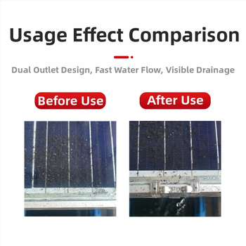 304 неръждаема стомана клип за водоводен водач за фотоволтаичен модул, упътване на тиня, отклонение, автоматично почистване на прах и дренажна щипка