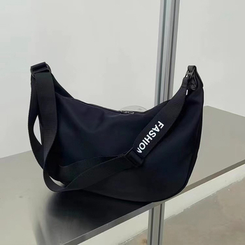 SEAMMER Női crossbody Dumpling táska - Oxford szövet, félhold alakú, nagy kapacitás, cipzár, őszi 2025