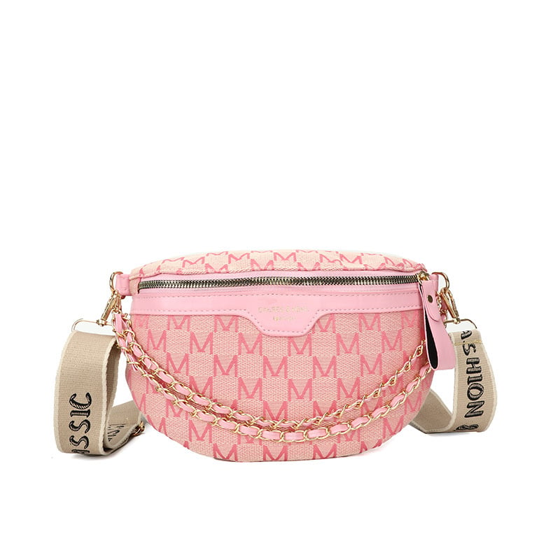 Crossbody chest bag – napi használatra, nagy kapacitás, PU bőr, cipzár, poliészter bélés, ID zseb, közepesen puha (PU; cipzár; poliészter; ID)