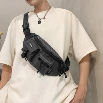 Unisex Διασταυρούμενο Τσαντάκι – Υλικό PU, Λουρί με Αερόσωση, Εσωτερική Επένδυση Πολυεστέρα, Για Υπαίθριες Δραστηριότητες