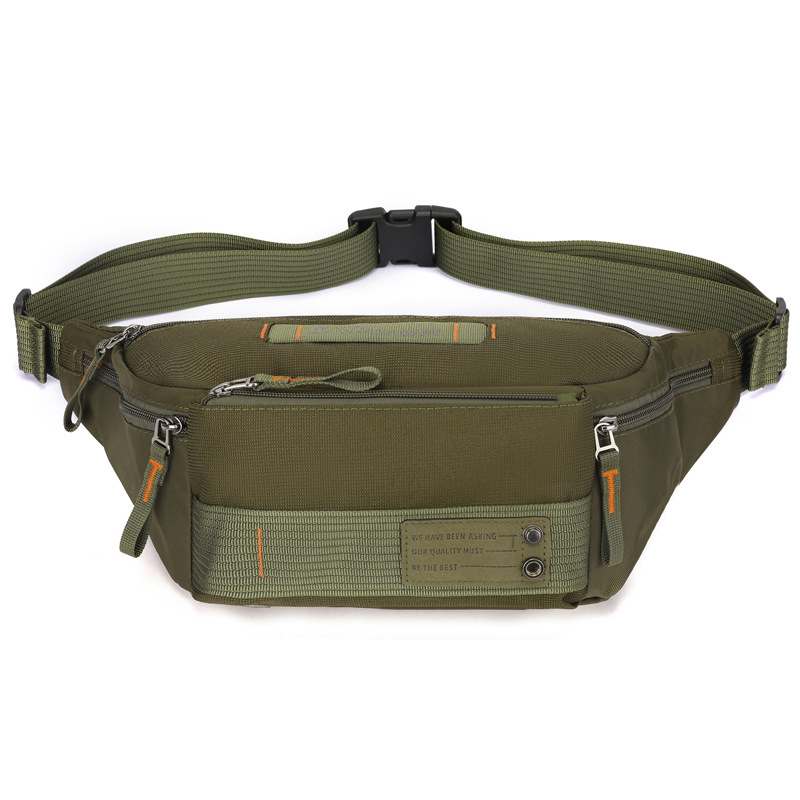 Vīriešu jostas soma no neilona, elpojoša, ģeometrisks raksts, poliesteru odere