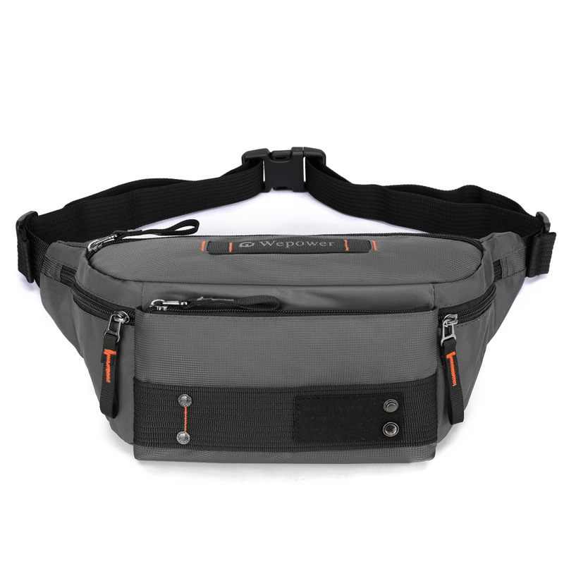 Vīriešu jostas soma no neilona, elpojoša, ģeometrisks raksts, poliesteru odere