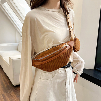 Γυναικεία τσάντα μέσης από νάιλον με φερμουάρ, αστικός μινιμαλισμός, μαλακός τρισδιάστατος σχεδιασμός, φθινοπωρινή συλλογή 2023