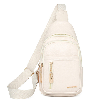 Дамска чанта PU кожа с цип; вътрешни джобове за телефон и карта, джоб с цип; подплата полиестер; марка Kuansen.