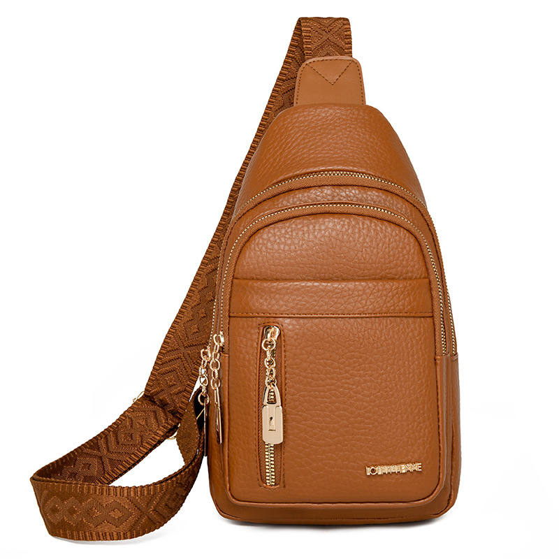 Дамска чанта PU кожа с цип; вътрешни джобове за телефон и карта, джоб с цип; подплата полиестер; марка Kuansen.