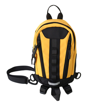 Férfi mellkas táska, nylon, légáteresztő, utcai stílus, bélés poliészter