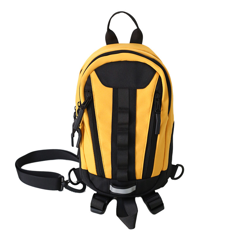 Férfi mellkas táska, nylon, légáteresztő, utcai stílus, bélés poliészter