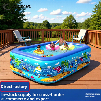 Φουσκωτή πισίνα οικιακής χρήσης – PVC, μοντέλο BY01, Baoyang, κατάλληλη για παιδικά παιχνίδια νερού και οικογενειακή εξωτερική κολύμβηση