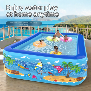 Φουσκωτή πισίνα οικιακής χρήσης – PVC, μοντέλο BY01, Baoyang, κατάλληλη για παιδικά παιχνίδια νερού και οικογενειακή εξωτερική κολύμβηση