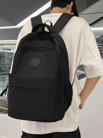 Rucsac bărbăteș în stil coreean, casual pentru școală și călătorii, 20–35 L, nailon, compatibil cu laptop de 14 inch, protecție a coloanei, bretele cu pernă de aer