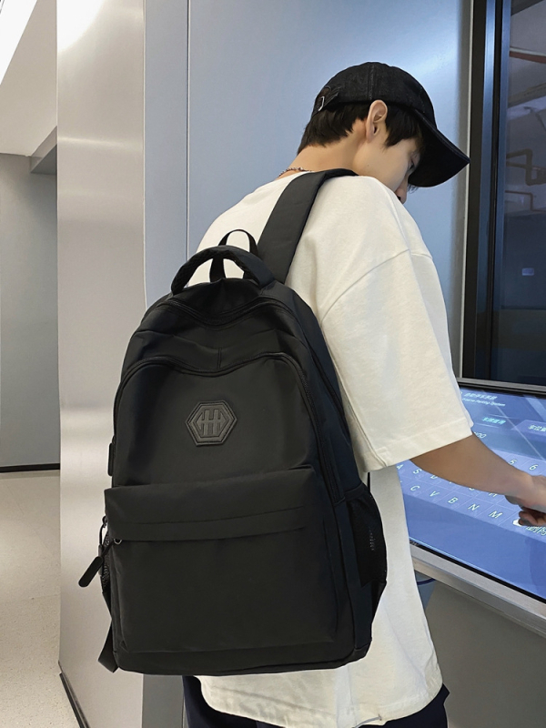 Rucsac bărbăteș în stil coreean, casual pentru școală și călătorii, 20–35 L, nailon, compatibil cu laptop de 14 inch, protecție a coloanei, bretele cu pernă de aer