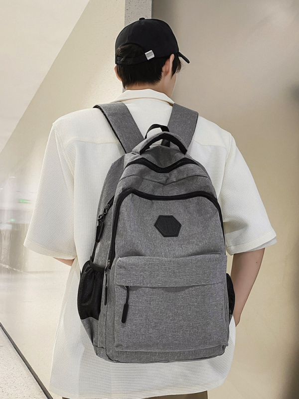 Rucsac bărbăteș în stil coreean, casual pentru școală și călătorii, 20–35 L, nailon, compatibil cu laptop de 14 inch, protecție a coloanei, bretele cu pernă de aer