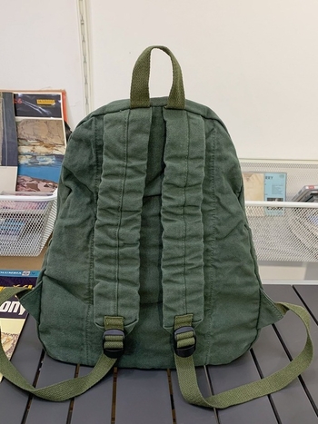 Σακίδιο από καμβά, λογοτεχνικό στυλ, αδιάβροχο, συμβατό με φορητό 14 ιντσών, καμπύλος ιμάντας ώμου