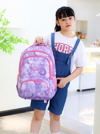 Unisex σακίδιο για μαθητές γυμνασίου – υλικό από μετάξι, καμπύλοι ιμάντες ώμου, παιδικό χαριτωμένο στυλ