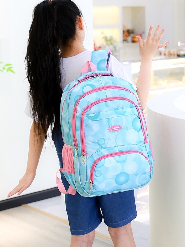 Unisex σακίδιο για μαθητές γυμνασίου – υλικό από μετάξι, καμπύλοι ιμάντες ώμου, παιδικό χαριτωμένο στυλ