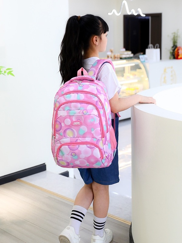 Unisex σακίδιο για μαθητές γυμνασίου – υλικό από μετάξι, καμπύλοι ιμάντες ώμου, παιδικό χαριτωμένο στυλ