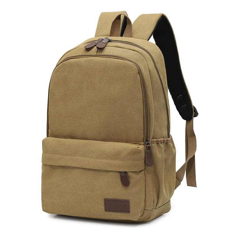 Ανδρική τσάντα πλάτης από καμβά με μεγάλη χωρητικότητα, αδιάβροχη θήκη για φορητό, σχολείο και εξορμήσεις