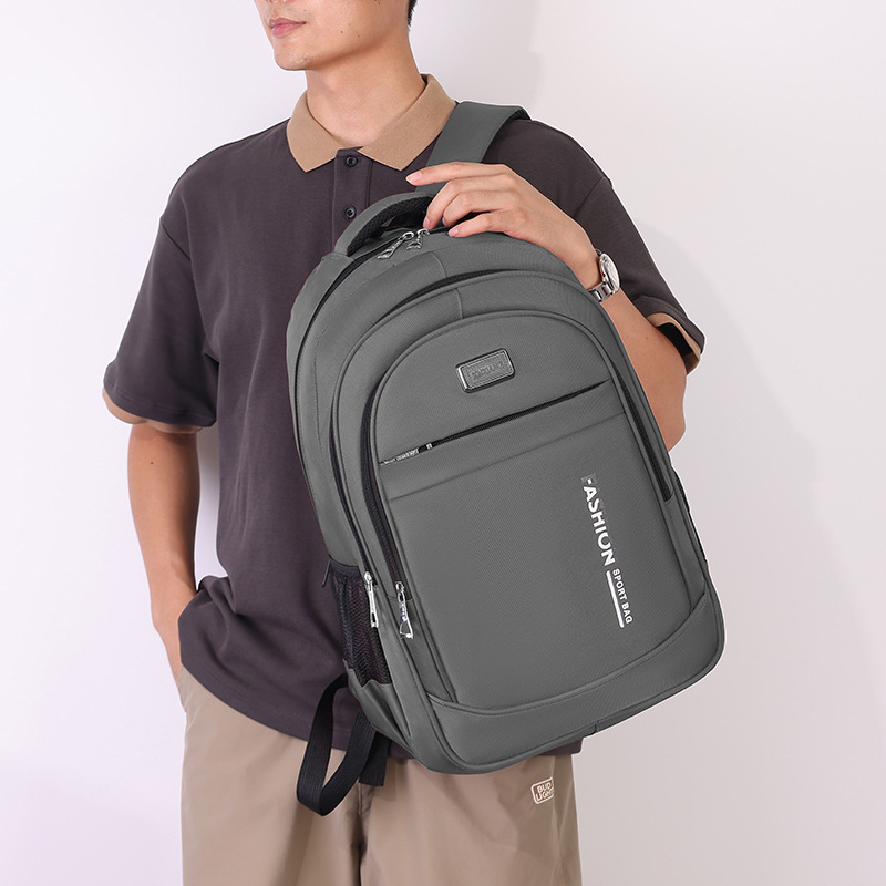 Férfi üzleti hátizsák utazáshoz, 20–35 L kapacitás, Oxford anyag, ívelt vállpántok, poliészter bélés
