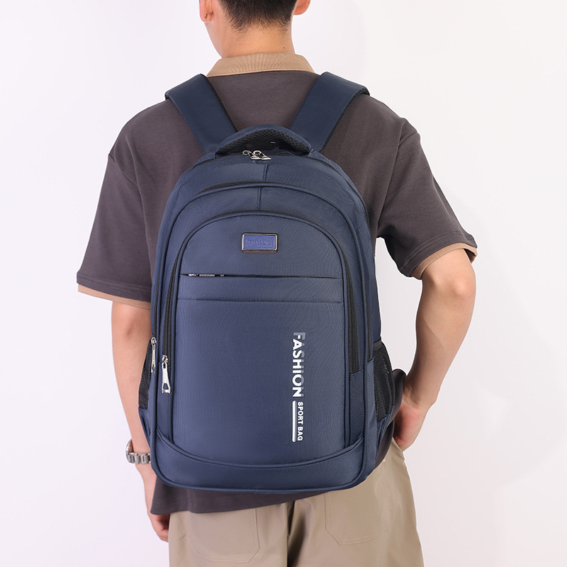 Férfi üzleti hátizsák utazáshoz, 20–35 L kapacitás, Oxford anyag, ívelt vállpántok, poliészter bélés