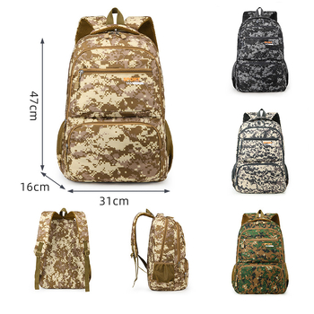 Σακίδιο από Oxford ύφασμα, με εκτύπωση γράμμάτων, μεγάλη χωρητικότητα 20-35 L, επένδυση πολυεστέρα, καμπύλες ιμάντες ώμου