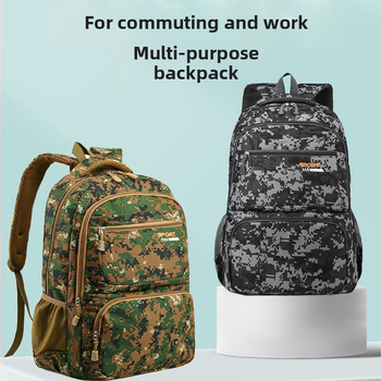 Σακίδιο από Oxford ύφασμα, με εκτύπωση γράμμάτων, μεγάλη χωρητικότητα 20-35 L, επένδυση πολυεστέρα, καμπύλες ιμάντες ώμου