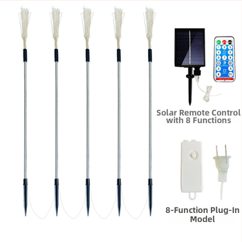 LED ηλιακή λάμπα εδάφους με νήμα φωτισμού σε μορφή dandelion, εξωτερική διακόσμηση κήπου — μοντέλο: Solar smoke lamp; τύπος: Solar smoke lamp; φωτισμός: 3 lm; τάση εισόδου: ≤36 V; ρυθμιζόμενο: ναι