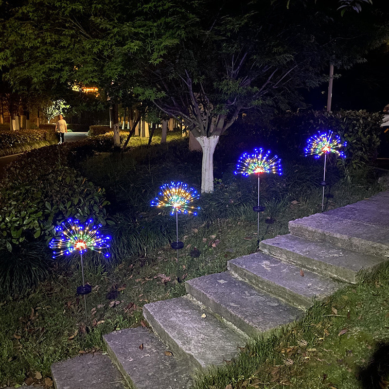 LED solarno osvjetljenje za tlo, niz svjetala u obliku maslačka za vanjsku dekoraciju vrta
