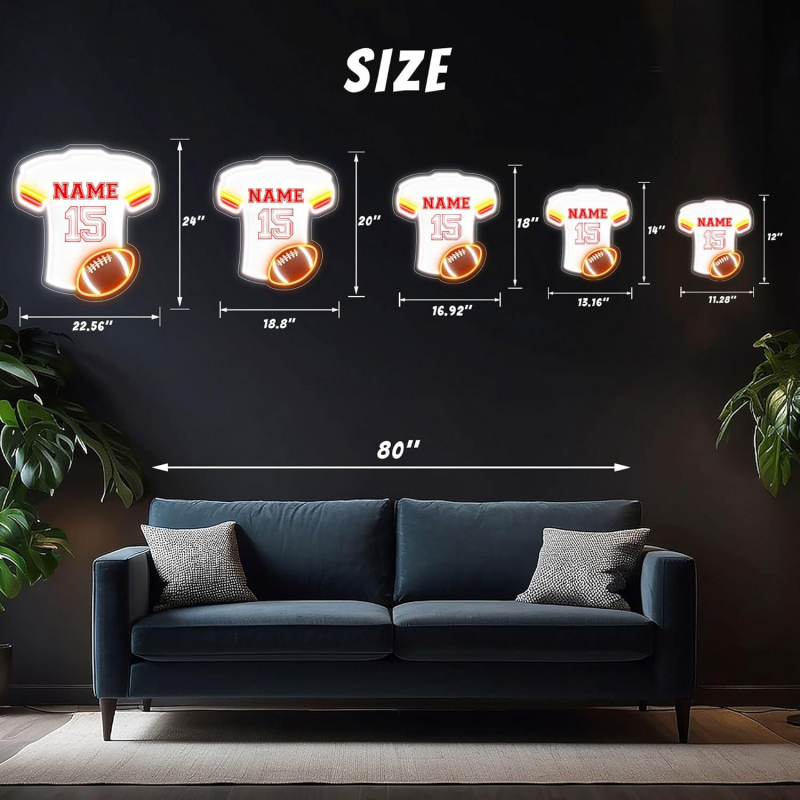 Персонализиран LED димируем неонов надпис с букви във форма, за външно ползване, окачващ монтаж