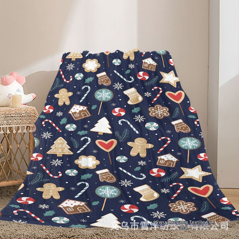 Flanelės antklodė su geometrijos raštu, poliesterio pluoštas, svoris mažiau nei 300 g, apdorojimo pritaikymas, naujas kinų stilius