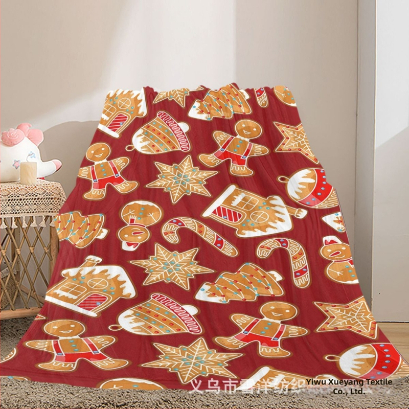 Flanelės antklodė su geometrijos raštu, poliesterio pluoštas, svoris mažiau nei 300 g, apdorojimo pritaikymas, naujas kinų stilius
