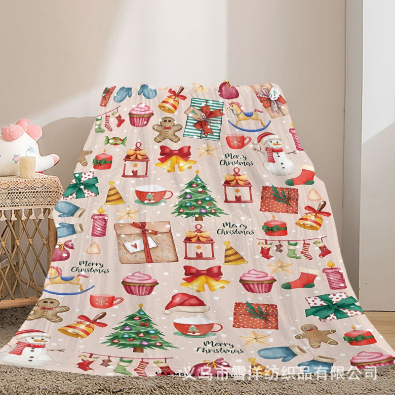 Flanelės antklodė su geometrijos raštu, poliesterio pluoštas, svoris mažiau nei 300 g, apdorojimo pritaikymas, naujas kinų stilius