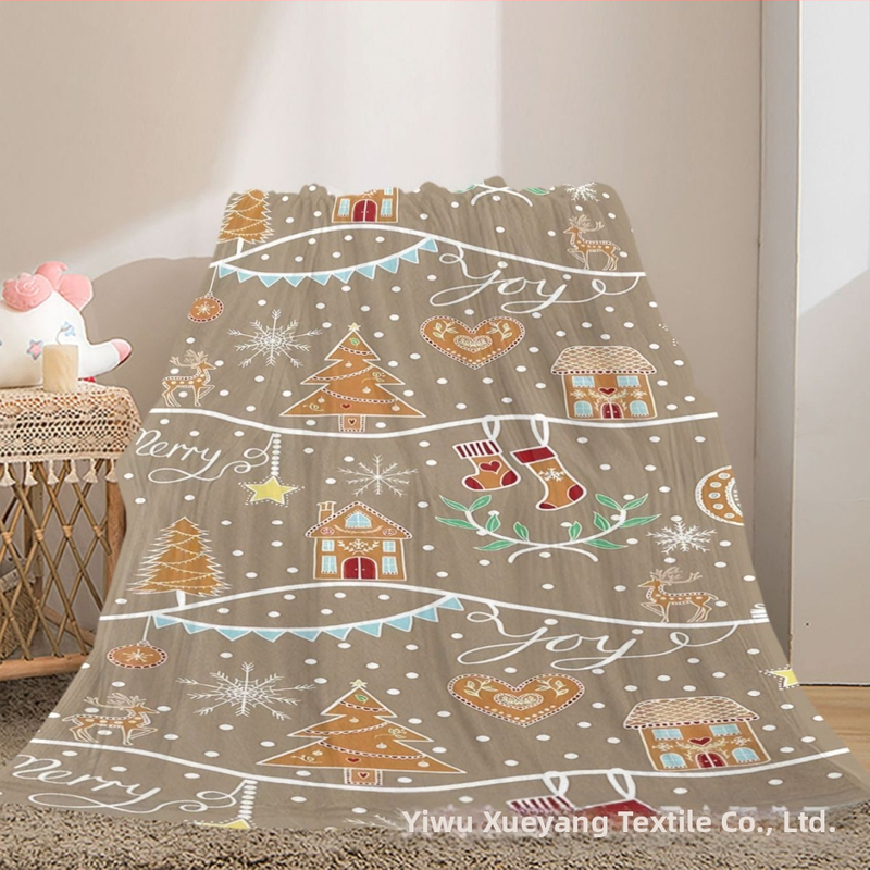 Flanelės antklodė su geometrijos raštu, poliesterio pluoštas, svoris mažiau nei 300 g, apdorojimo pritaikymas, naujas kinų stilius