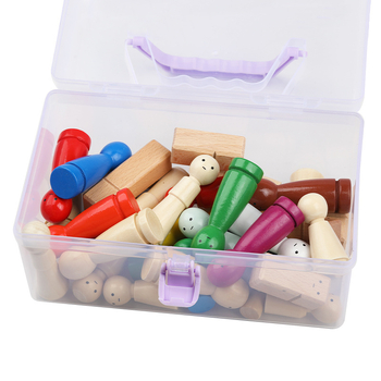 Ξύλινη εκπαιδευτική κούκλα σε καρτούν στυλ, γυαλισμένη επιφάνεια, κυκλοφορία Χειμώνας 2024