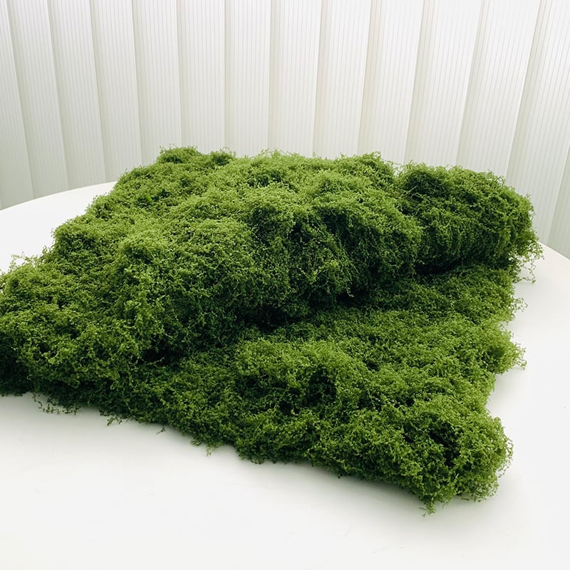 Mesterséges moha selyemhálóval bonsaihoz és otthoni dekorációhoz