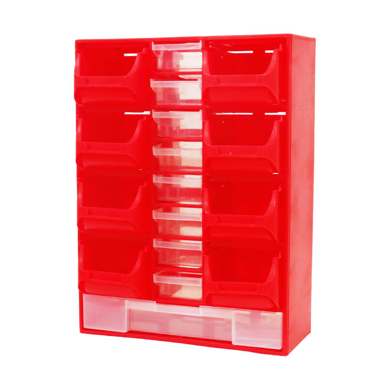 Weida plastikinė dalinių dėžutė su stalčiais, PP, anti-statine, sandėliavimui, blizgus paviršius