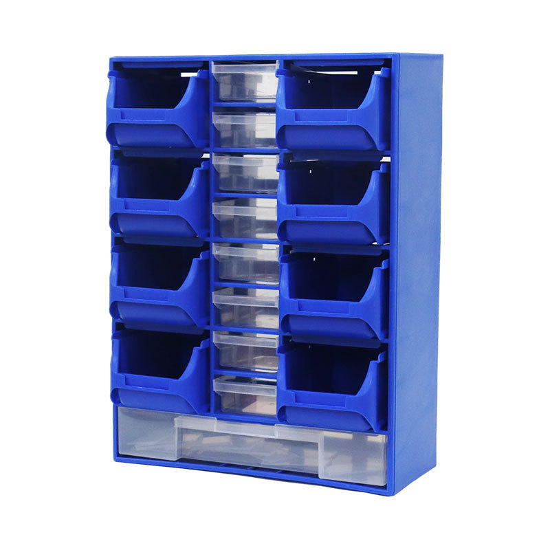 Weida plastikinė dalinių dėžutė su stalčiais, PP, anti-statine, sandėliavimui, blizgus paviršius