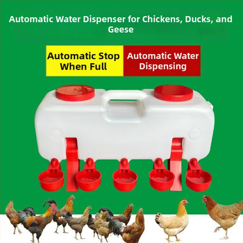 Automātiska dzirdināšanas kanna putniem – universāla vistām, pīlēm un zossēm; zīmols Sailing; izmantojama lopkopībai