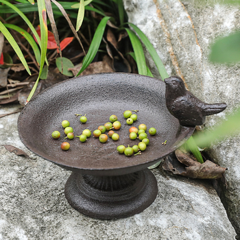 Декоративна хранилка за птици - ковано желязо, модерен минималистичен стил, Violin, за домашна употреба